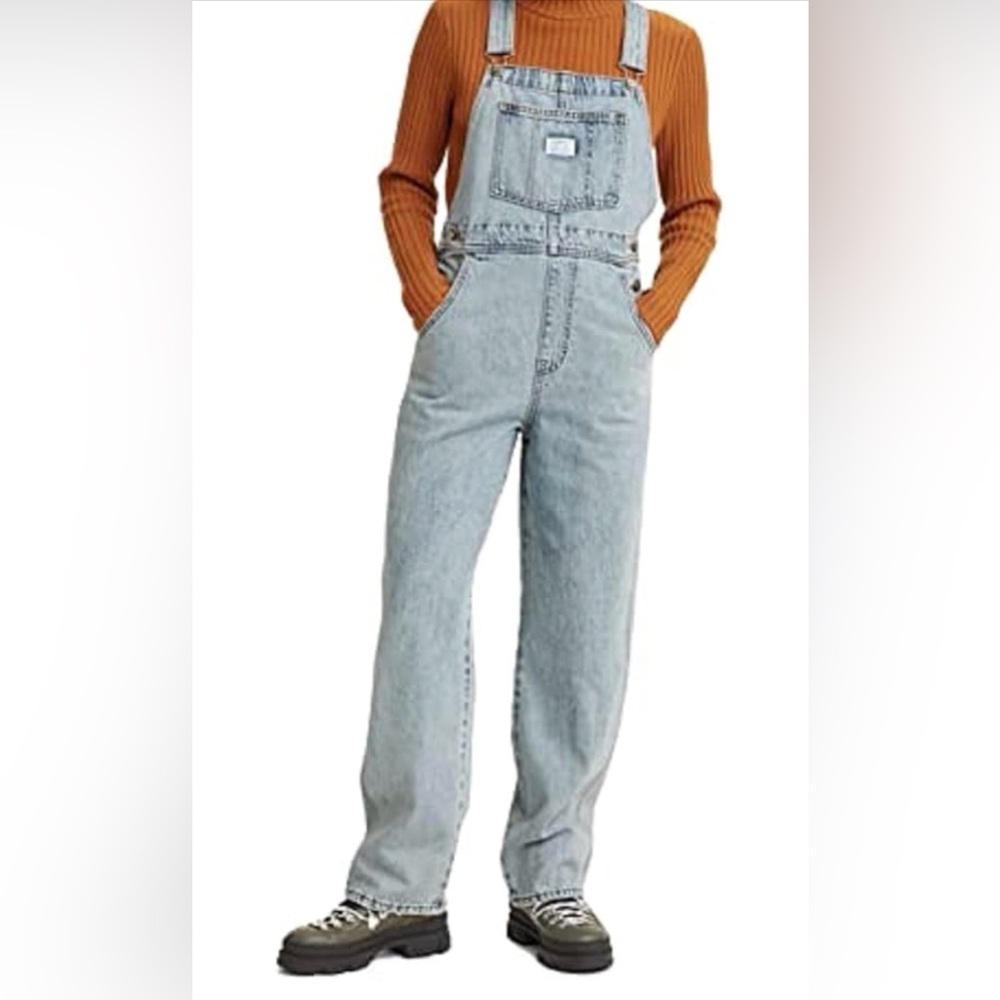 Levi’s Blue Denim Overalls - Picture 3 of 4